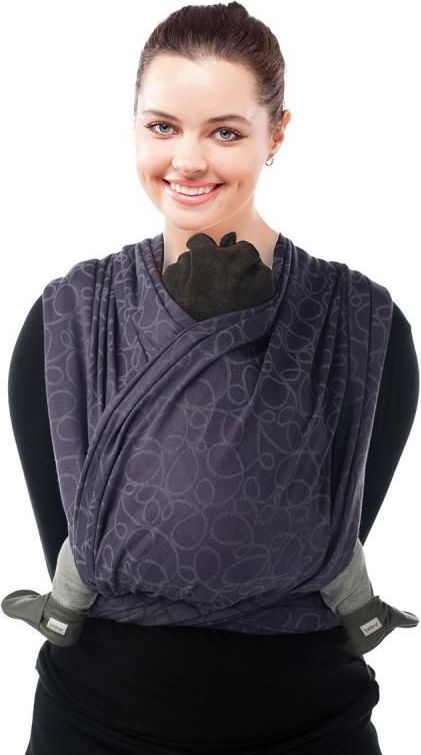 Šátek na nošení dětí Babylonia BB Slen Organic Jacquard Sweet Grape 460 cm - obrázek 1