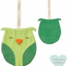 Klip na dudlík Babylonia Comfort Buddies Owl Lime/Dark Green - obrázek 1