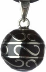 Babylonia Bola Black With Silver Curl B-BOLA VK340 - obrázek 1