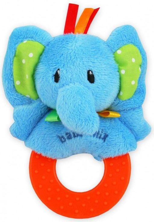 Chrastítko BabyMix Elephant Blue - obrázek 1
