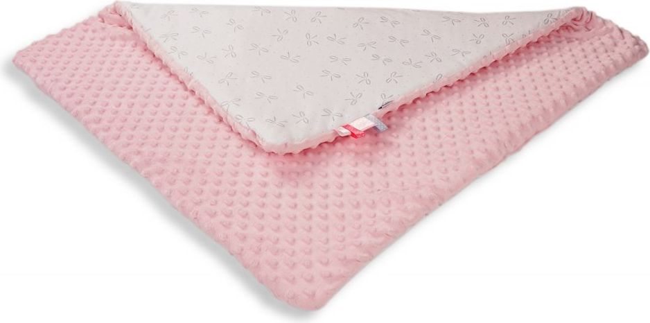 Dětská deka minky 80x80 cm Glück Mickey/Bows Pink Bows 2018 - obrázek 2