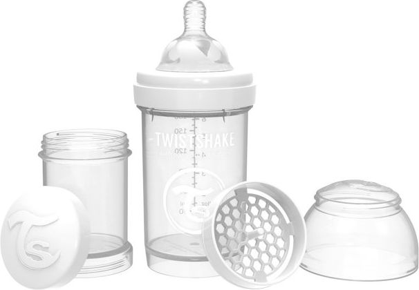 Twistshake Kojenecká láhev Anti-Colic 180ml Bílá - obrázek 1