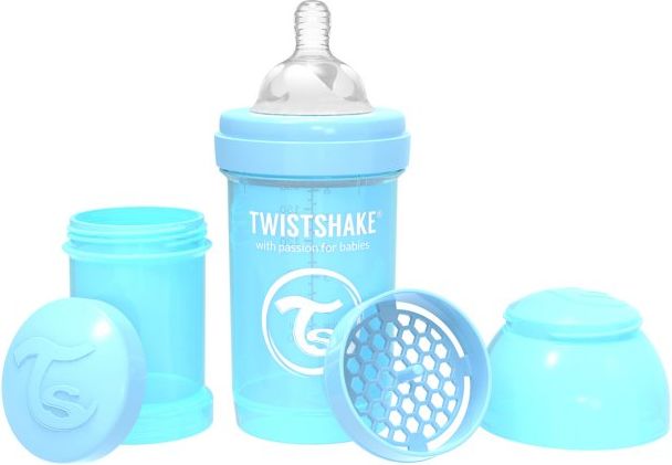 Twistshake Kojenecká láhev Anti-Colic 180ml Pastelově modrá - obrázek 1