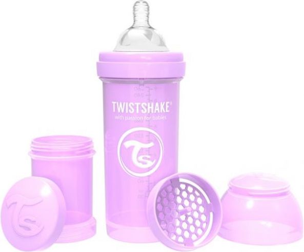 Twistshake Kojenecká láhev Anti-Colic 260ml Pastelově fialová - obrázek 1