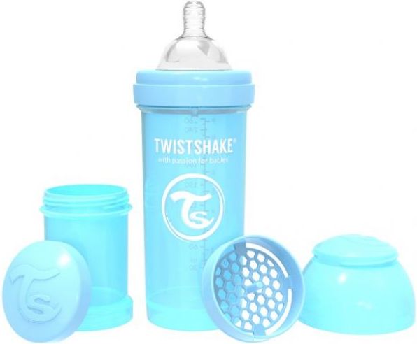 Twistshake Kojenecká láhev Anti-Colic 260ml Pastelově modrá - obrázek 1