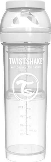 Twistshake Kojenecká láhev Anti-Colic 330ml Bílá - obrázek 1