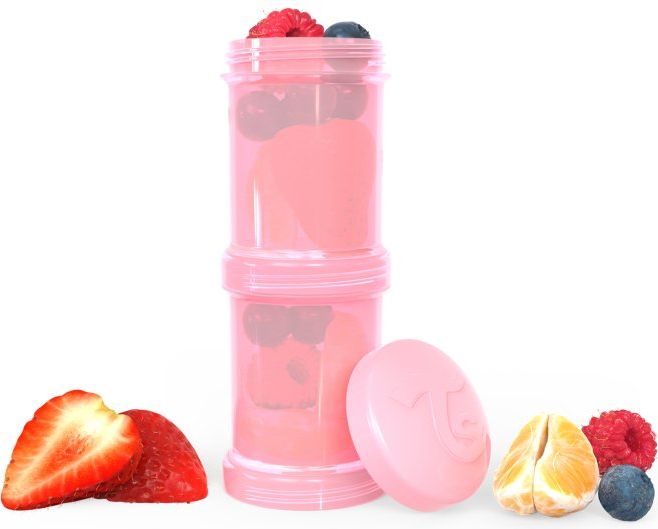 Twistshake Zásobník 100ml Pastelově růžová, 2 ks - obrázek 1