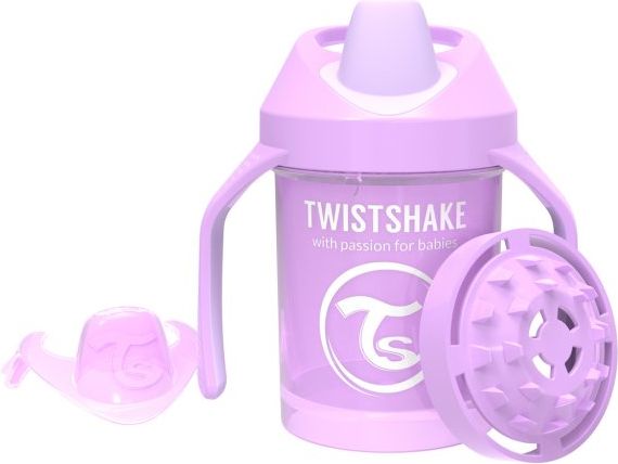 Twistshake Hrnek učicí 230ml 4+m Pastelově fialová - obrázek 1