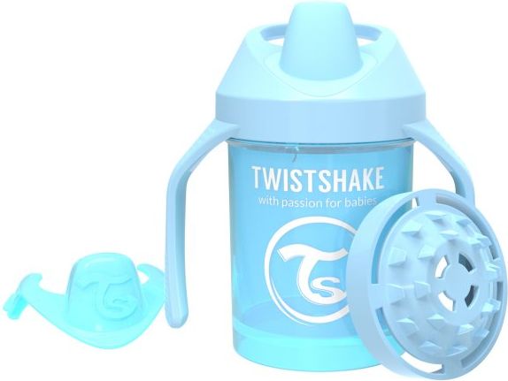 Twistshake Hrnek učicí 230ml 4+m Pastelově modrá - obrázek 1