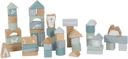 Kostky v tubě Little Dutch Blocks In Tube Blue 2019 - obrázek 2