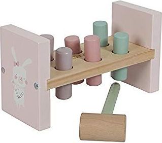 Zatloukačka Little Dutch Houten Hamerbank Pink 2019 - obrázek 1