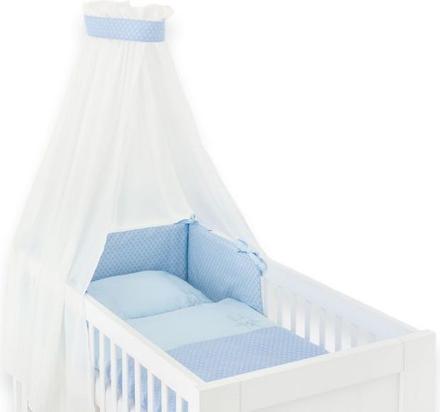 Povlečení do postýlky Träumeland Traumhäschen Blau 2-dílné - obrázek 1