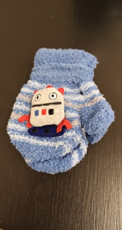 Rukavičky s obrázkem Yo Blue Robot 12 - obrázek 2