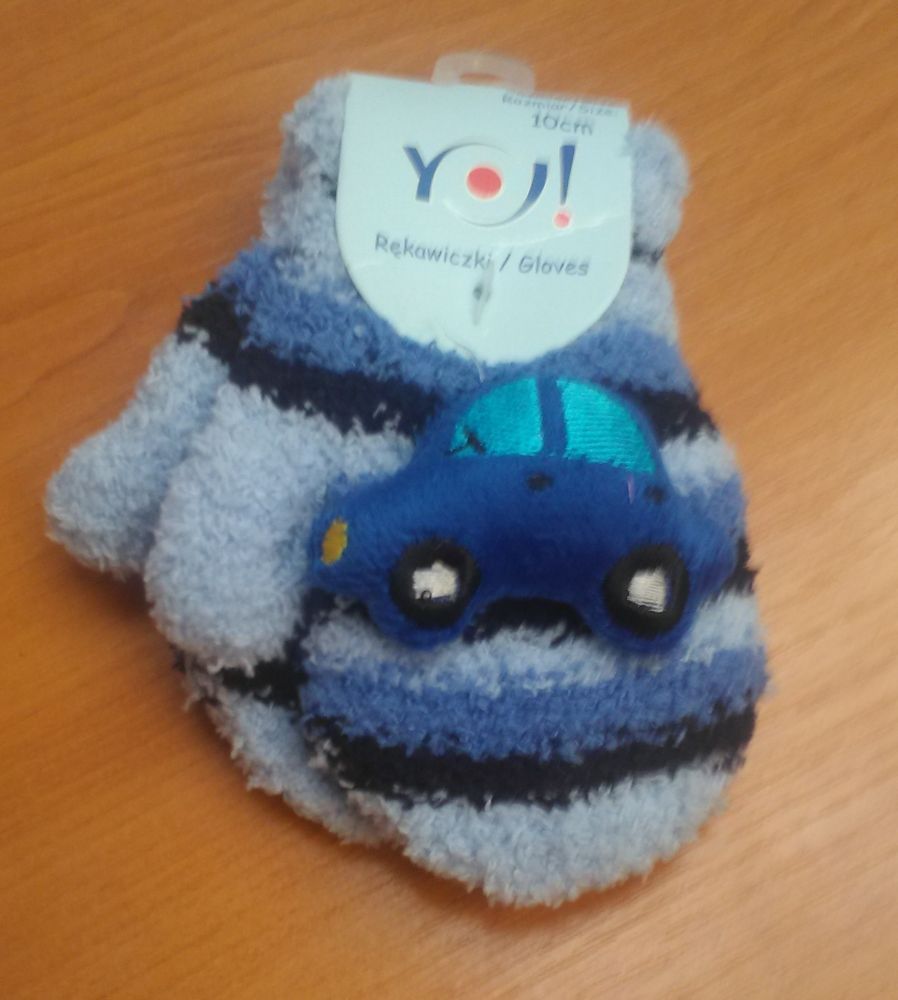 Rukavičky se obrázkem Yo Dark Blue Car 12 - obrázek 1
