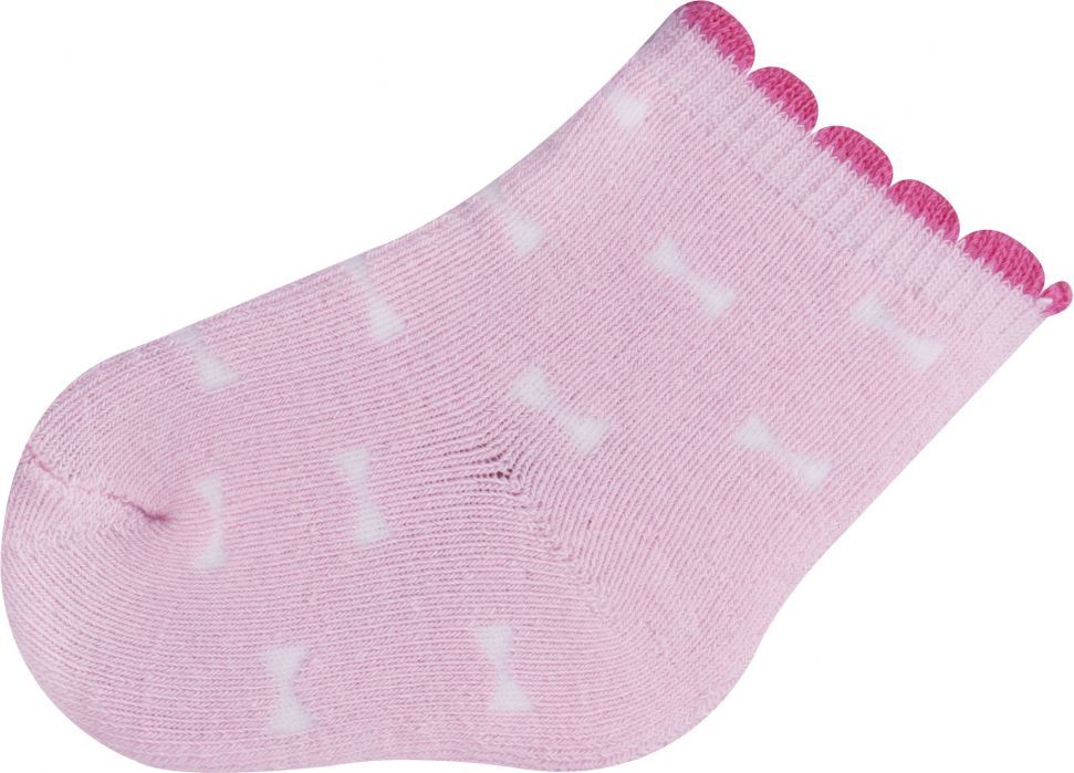 Ponožky froté Yo Pink Bow 3-6 měsíců - obrázek 1