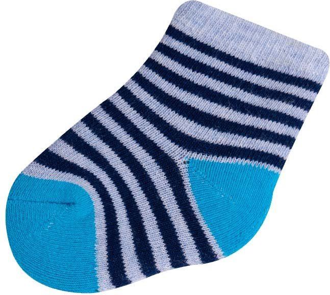 Ponožky froté Yo Dark Blue Stripes 3-6 měsíců - obrázek 1