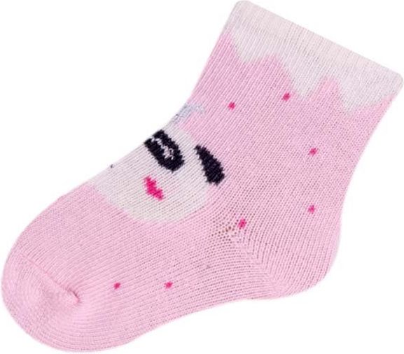 Ponožky froté Yo Pink Panda 6-9 měsíců - obrázek 1