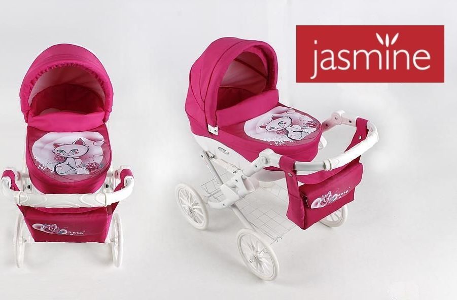 Kočárek pro panenky s potiskem Jasmine Kids - obrázek 1