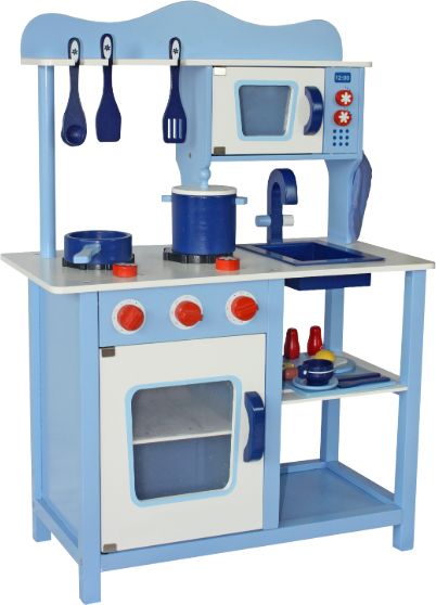Wooden Toys Classic Blue Dětská kuchyňka - obrázek 1
