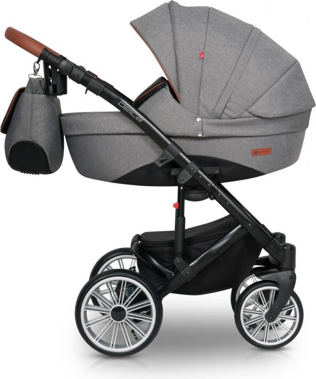 Kombinovaný kočárek Euro-Cart Delta Grey Fox 2018 - obrázek 1