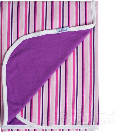 Baby Matex Ines deka 75x100 cm Fialová s pruhy 09 - obrázek 1