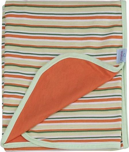 Baby Matex Ines deka 75x100 cm Oranžová Proužky I-17 - obrázek 1