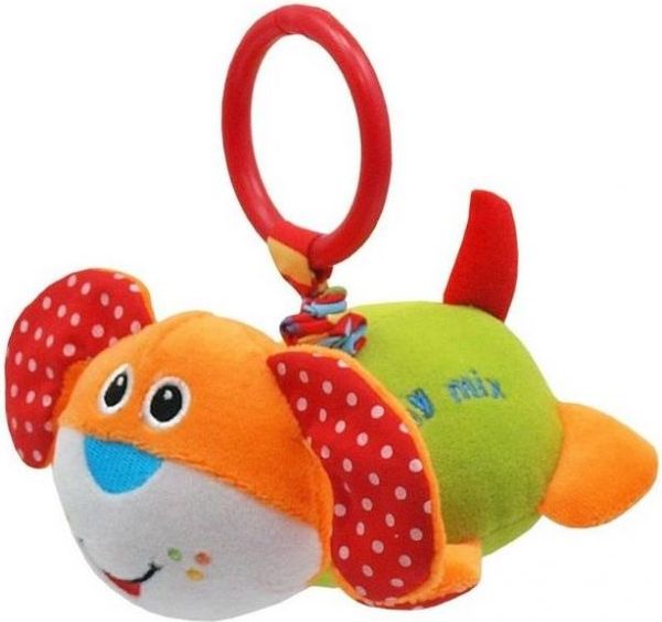 Závěsná hračka s vibrací BabyMix Orange Dog - obrázek 1