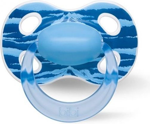 Šidítko anatomické silikonové Bibi Wild Baby Blue 6-16 měsíců - obrázek 1