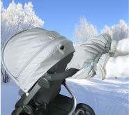 Rukavice na kočárek Apramo Grey - obrázek 2