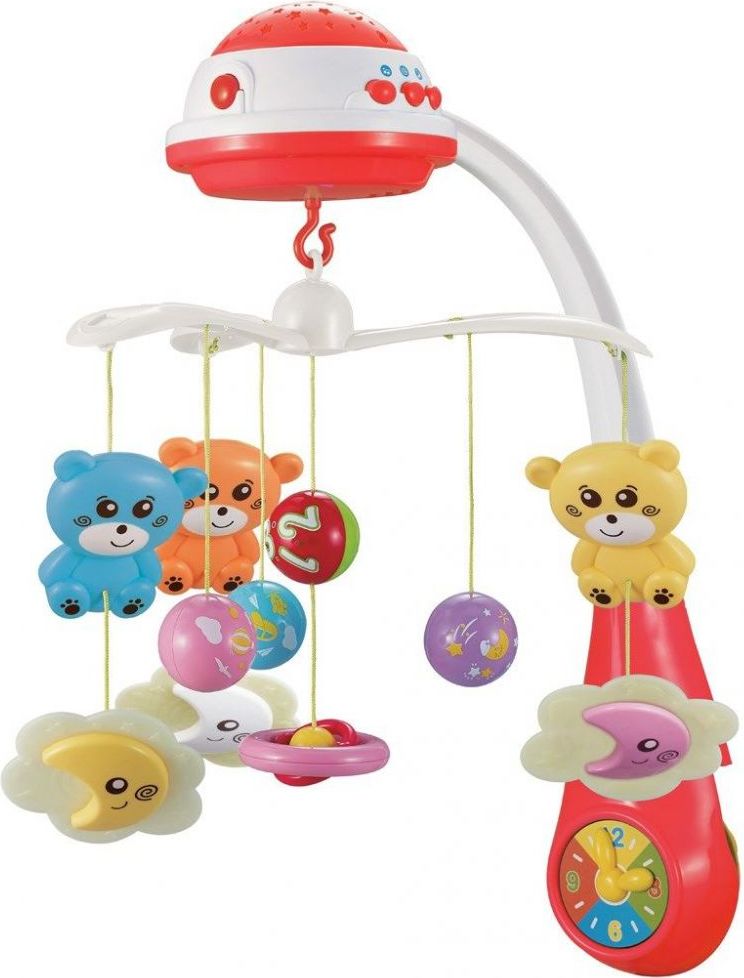 Kolotoč s projektorem BabyMix Red Bears - obrázek 1