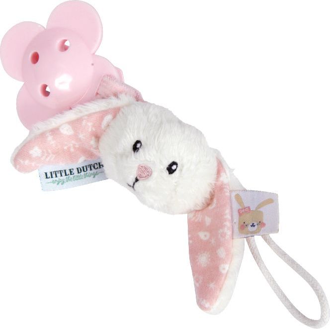 Klip na dudlík Little Dutch Dummy Chain Pink 2019 - obrázek 1
