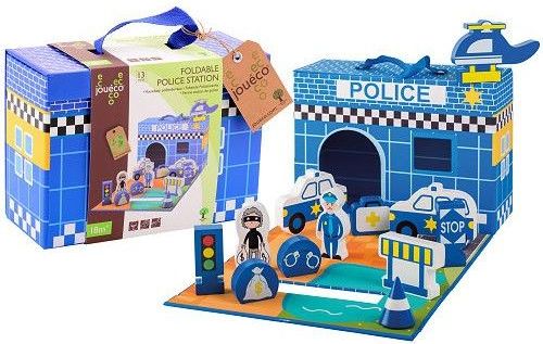 Jouéco policejní stanice v kufříku 13ks - obrázek 1
