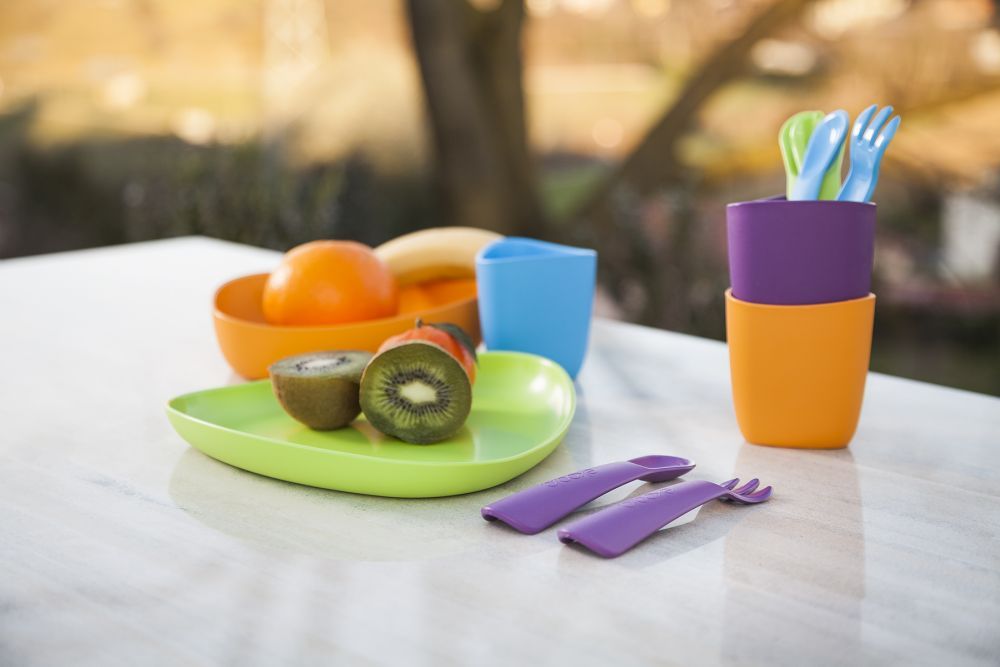 eKua BIO plast set 2x kalíšek 4m+ eKoala Orange/Purple 2019 - obrázek 1