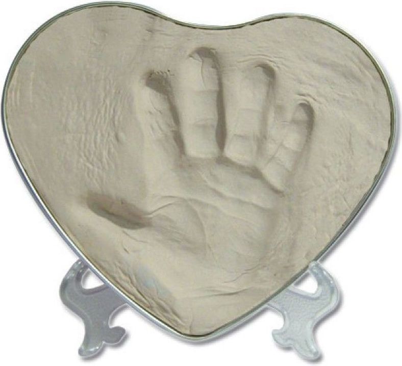 Sada pro otisk Happy Hands 2D Heart Silver/White - obrázek 1