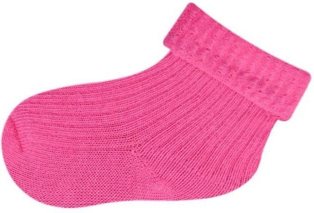 Ponožky prošívané Yo Dark Pink 6-9 měsíců - obrázek 1