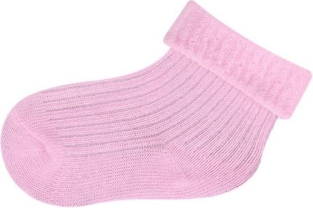 Ponožky prošívané Yo Light Pink 6-9 měsíců - obrázek 1