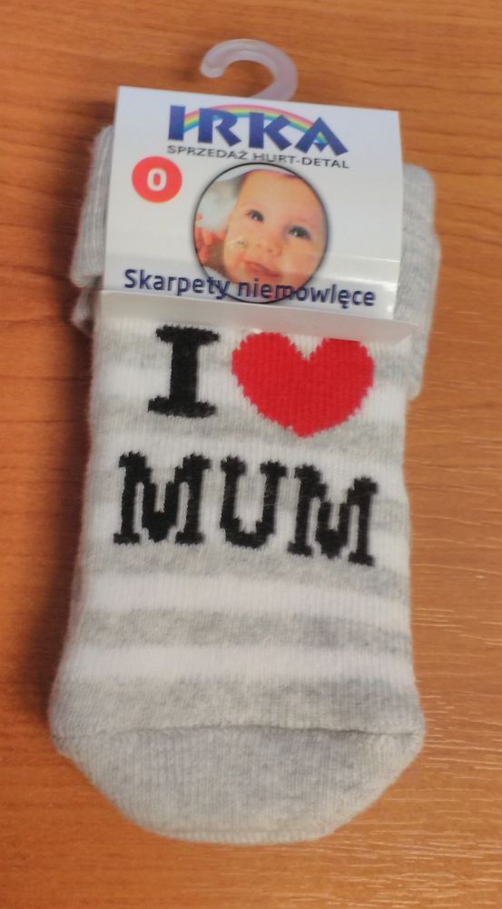 Froté ponožky velikost 1 Pinokio Deluxe I Love Mum - obrázek 1