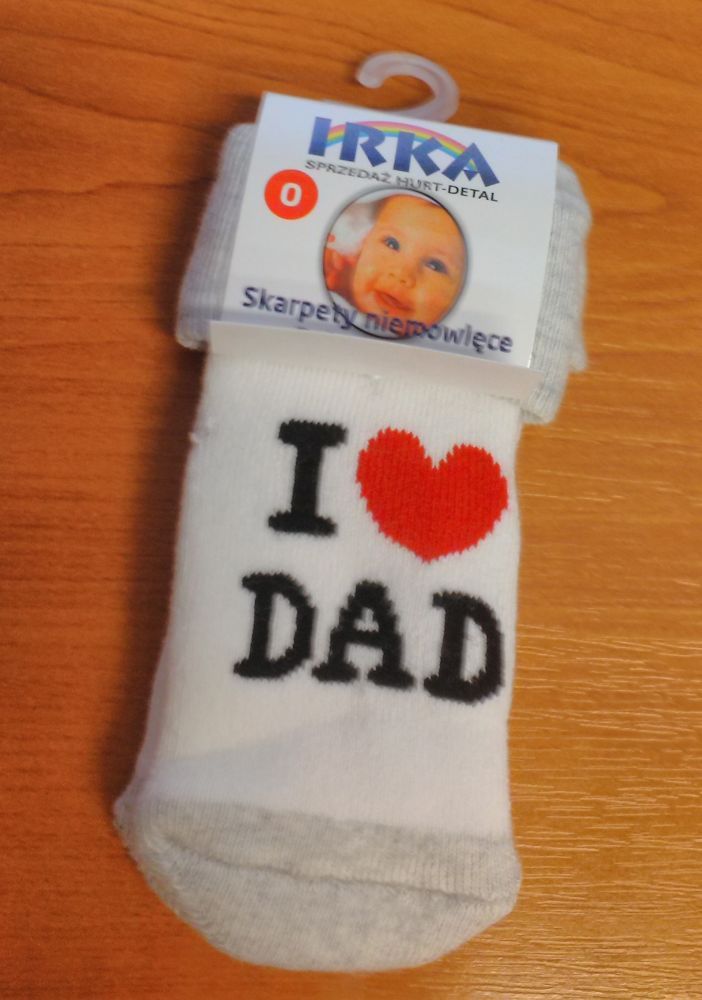 Froté ponožky velikost 1 Pinokio Deluxe I Love Dad - obrázek 1