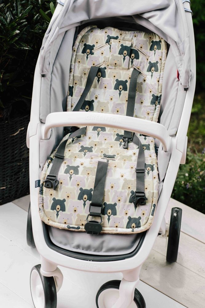 Vložka do kočárku La Millou Stroller Pad Hello World Royal Navy 2018 - obrázek 1