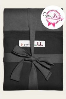 Je Porte Mon Bebe Šátek na nošení dětí Original Charcoal Grey/ Black 2019 - obrázek 1