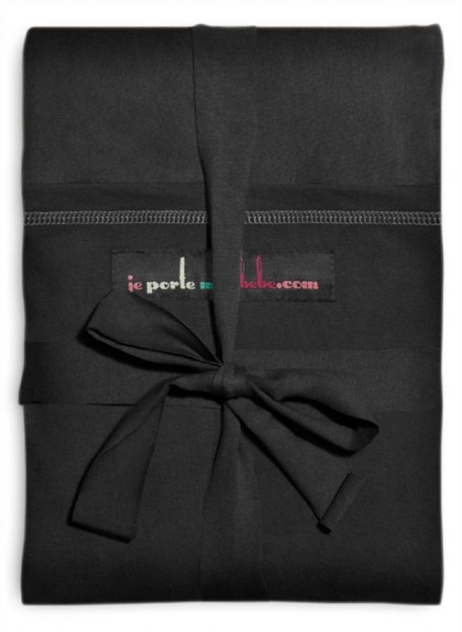 Je Porte Mon Bebe Šátek na nošení dětí Original Black / Black 2019 - obrázek 1