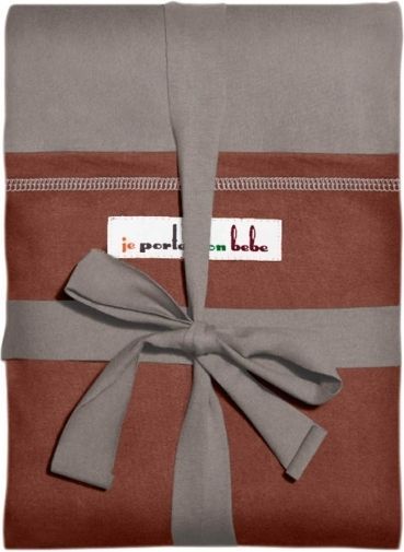 Je Porte Mon Bebe Šátek na nošení dětí Original Light Grey / Sequoia Red 2019 - obrázek 1