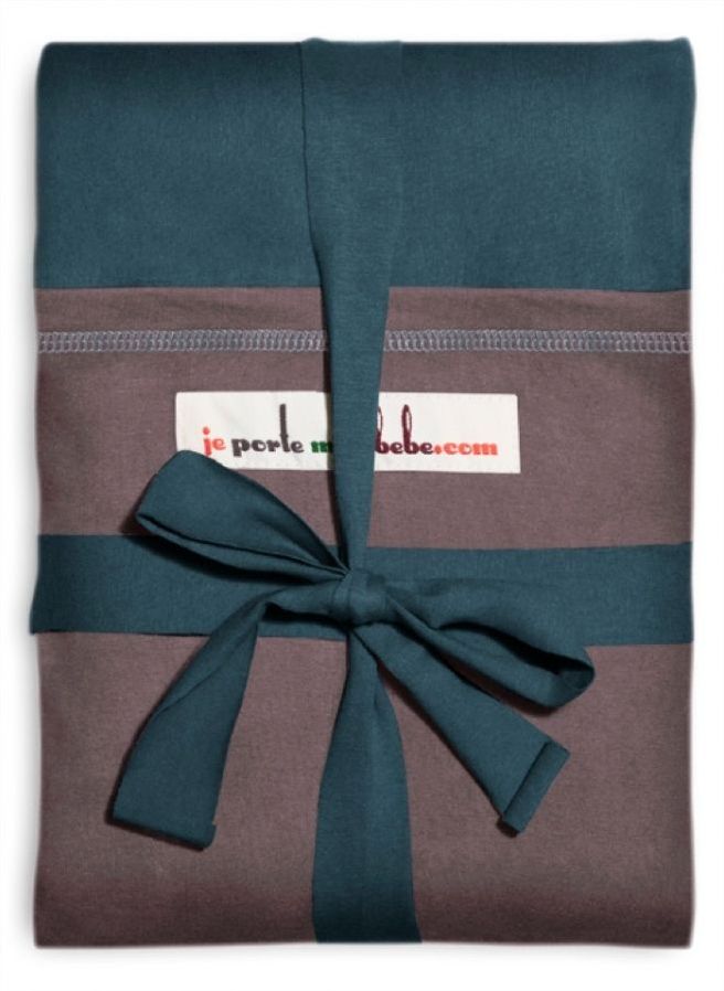 Je Porte Mon Bebe Šátek na nošení dětí Original Peacock Blue / Glazed Brown 2019 - obrázek 1