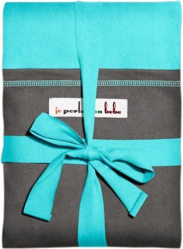 Je Porte Mon Bebe Šátek na nošení dětí Original Turquoise / Elephant 2019 - obrázek 1