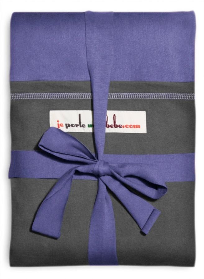 Je Porte Mon Bebe Šátek na nošení dětí Original Iris / Charcoal Grey 2019 - obrázek 1