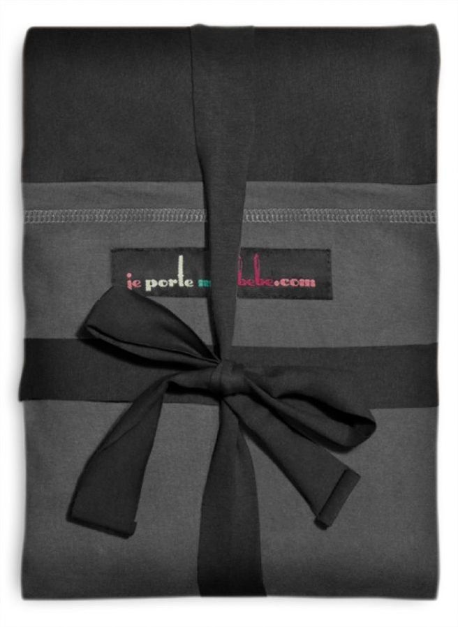 Je Porte Mon Bebe Šátek na nošení dětí Original Black / Charcoal Grey 2019 - obrázek 1