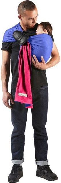 Je Porte Mon Bebe Šátek na nošení dětí bez uzlu Little Baby Wrap Without a Knot Peach / Rosewood 2019 - obrázek 2