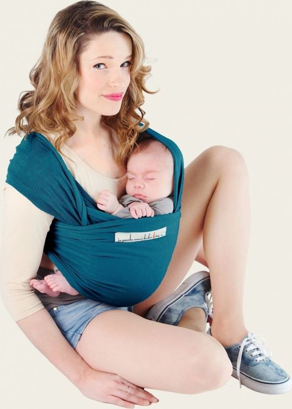 Je Porte Mon Bebe Šátek na nošení dětí Basic Blue Retro 2019 - obrázek 1