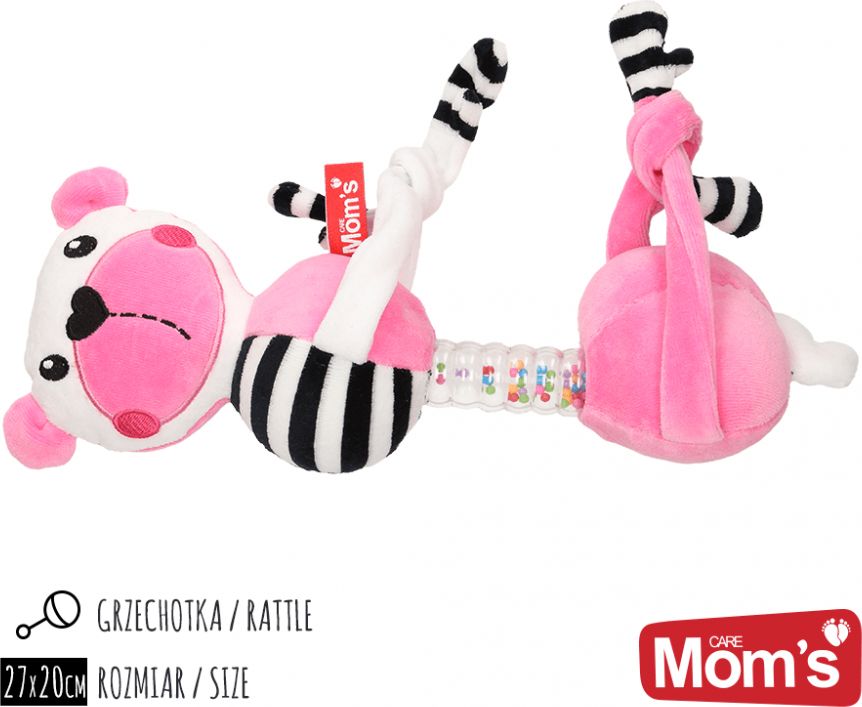 Mom´s Care Chrastítko na kočárek Mom´s Růžová 2018 - obrázek 1