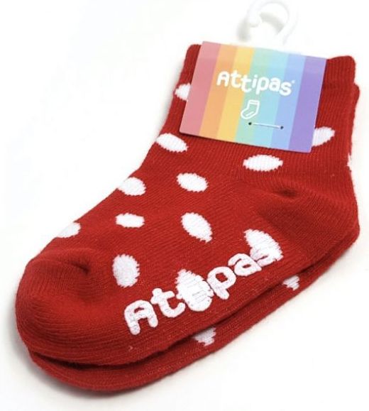 Ponožky Attipas Polka Dots Red - obrázek 1